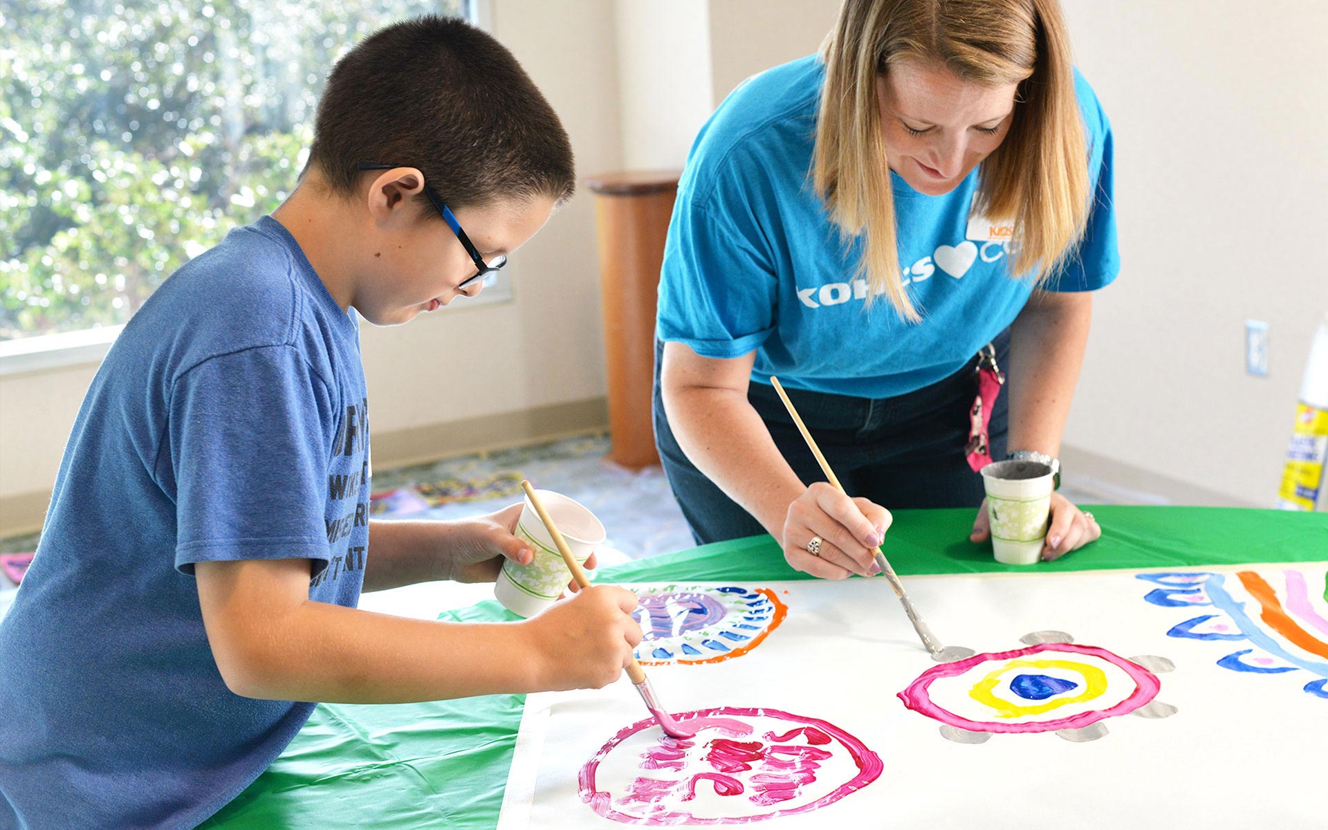 responsibility of teacher painting with student